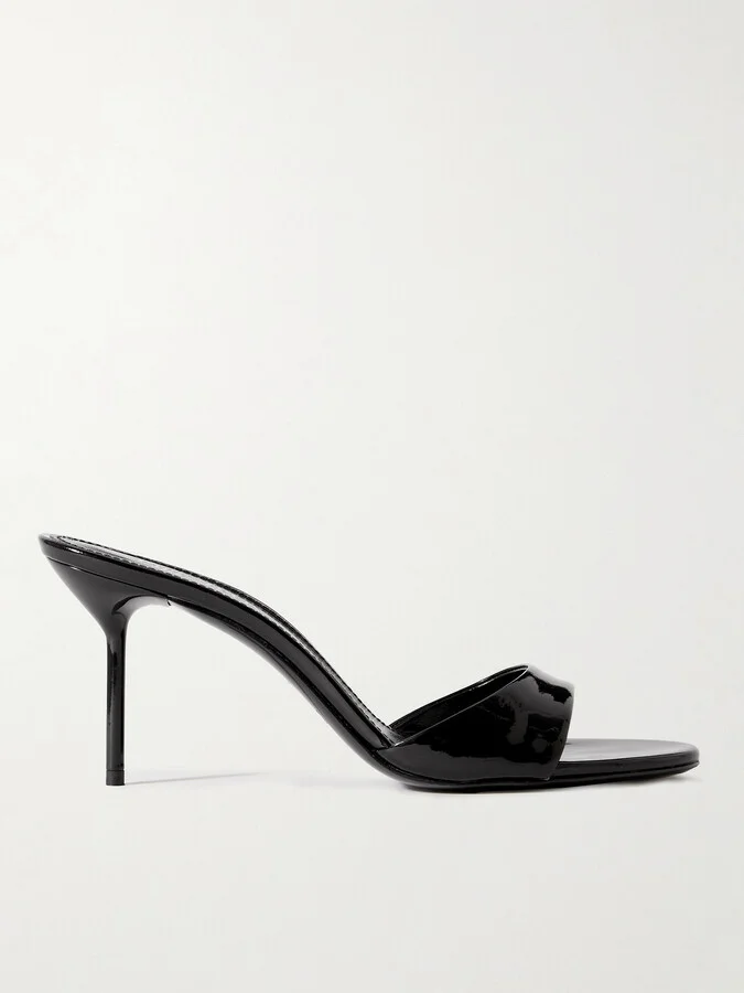 Paris Texas - Lidia Patent-leather Mules - Black