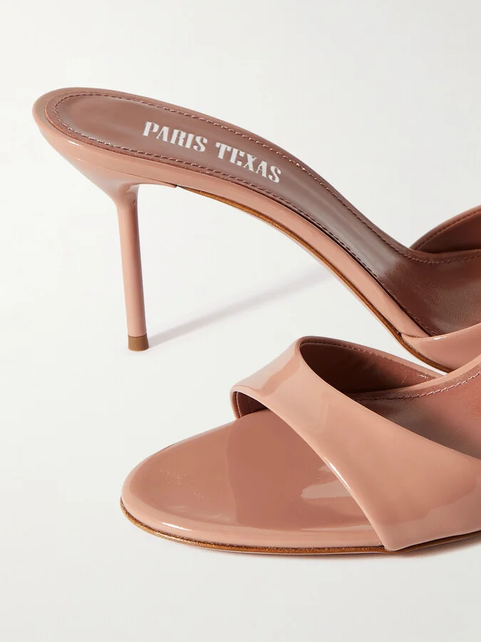 Paris Texas - Lidia Patent-leather Mules - Pink - Image 4