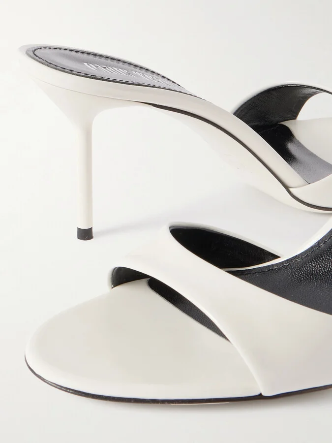 Paris Texas - Lidia Patent-leather Mules - White - Image 4