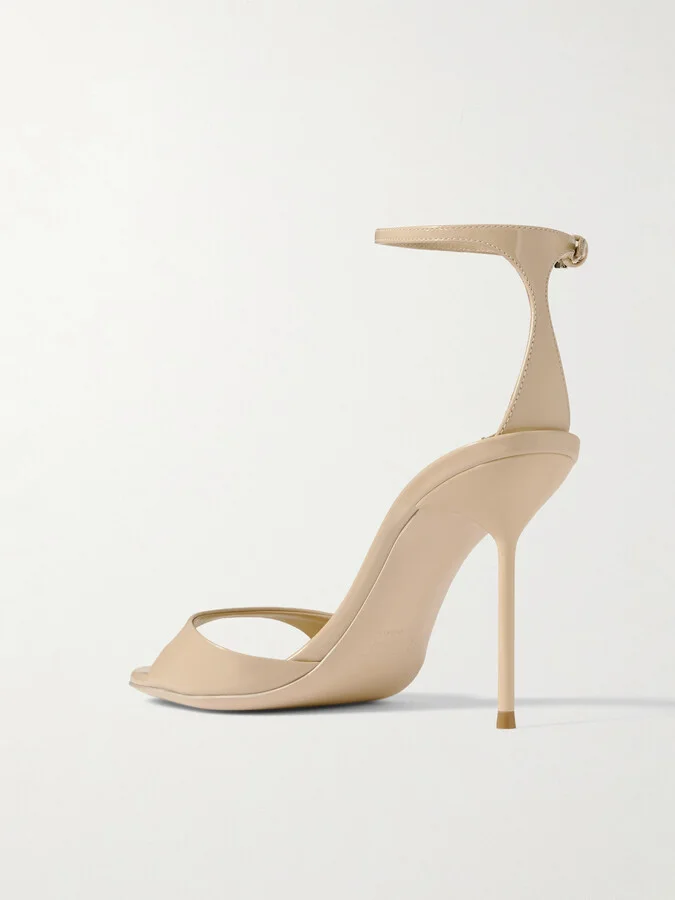 Paris Texas - Lidia Patent-leather Sandals - Cream - Image 3