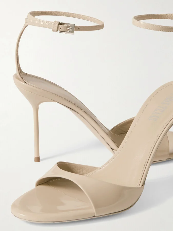 Paris Texas - Lidia Patent-leather Sandals - Cream - Image 4