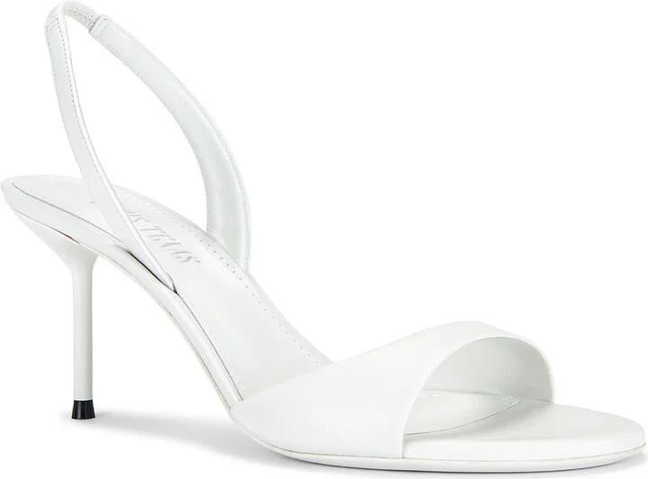 Paris Texas Lidia Slingback 70 Sandal in White - Image 2
