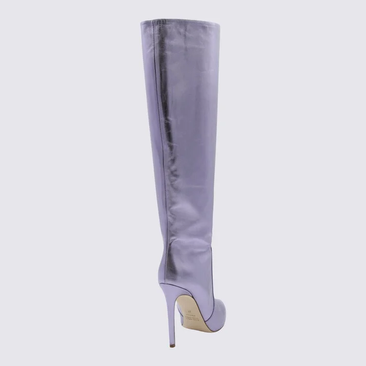 Paris Texas Lilac Leather Boots - Image 2