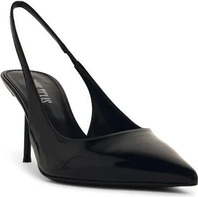 Paris Texas 'Lisia' Black Leather Slingbacks - Image 2