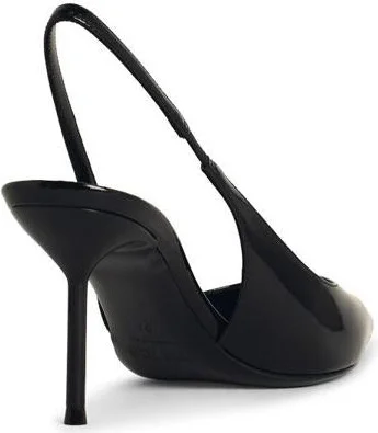 Paris Texas 'Lisia' Black Leather Slingbacks - Image 3