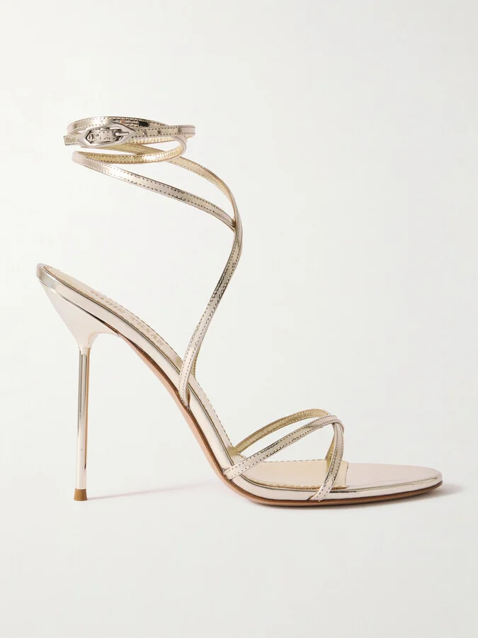 Paris Texas - Liz Metallic-leather Sandals - Gold