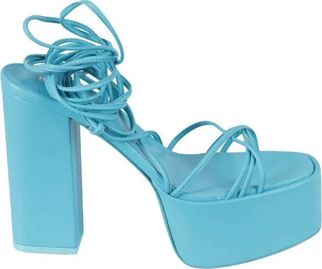 Paris Texas Logo Detailed Open Toe Sandals