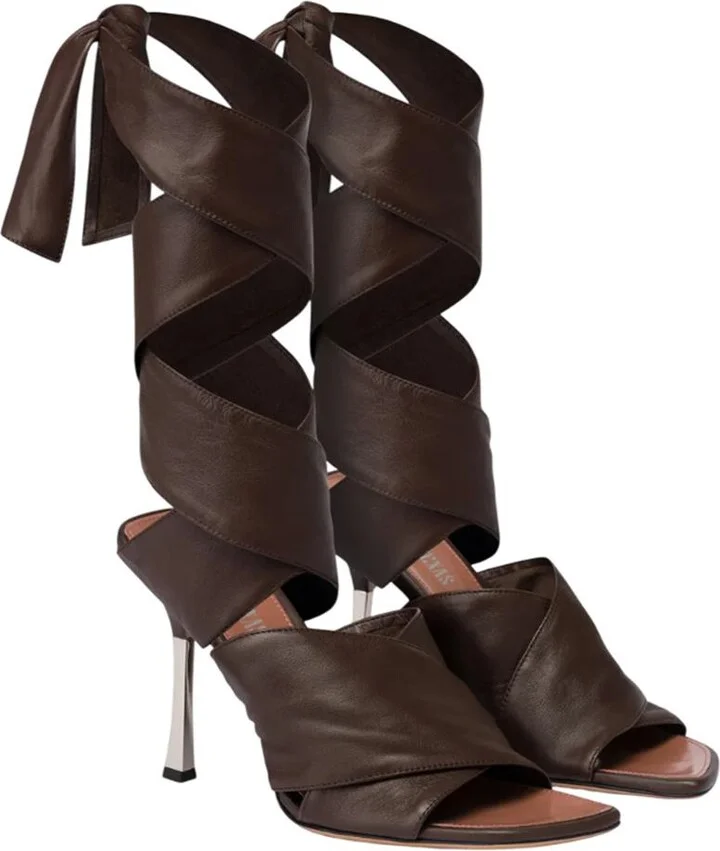 Paris Texas Lorena Lace Up Sandal 100 - Image 2