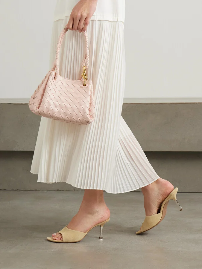 Paris Texas - Lorena Suede Mules - Cream - Image 2