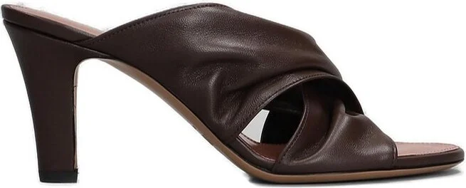 Paris Texas Maria Ruched Mules