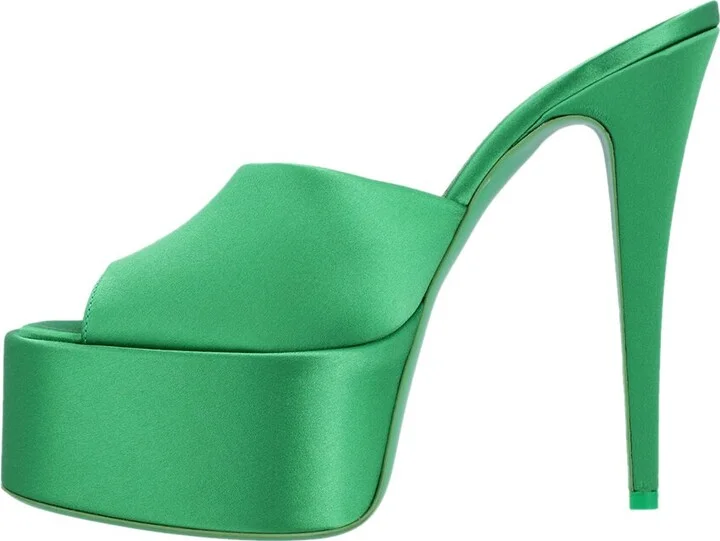 Paris Texas Marina Leather Mule - Image 2