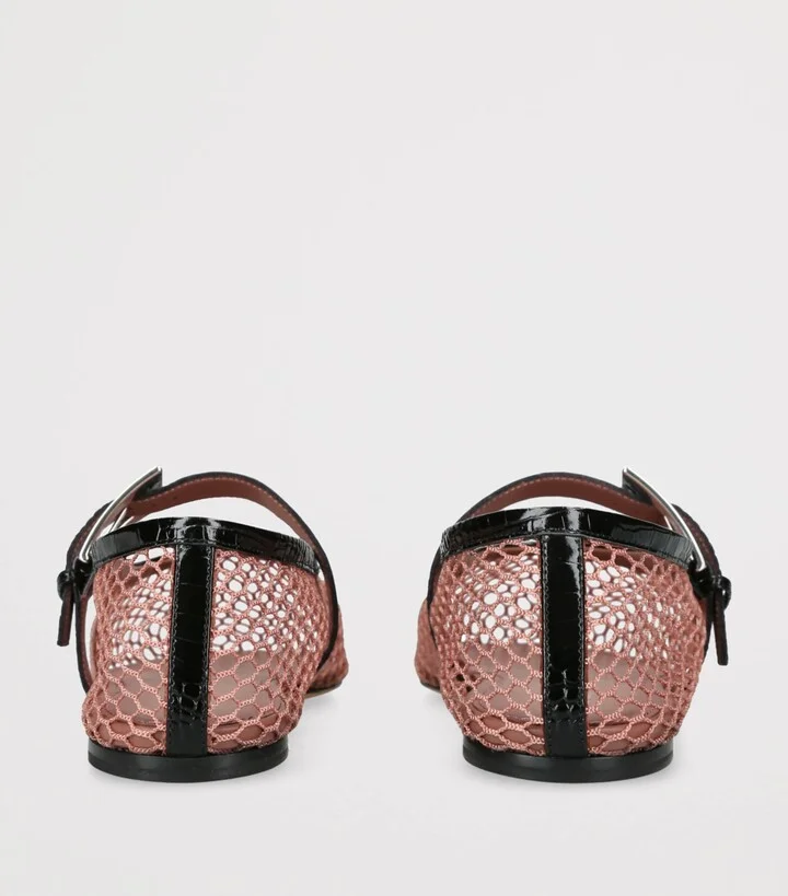 Paris Texas Mesh Sveva Ballet Flats - Image 2