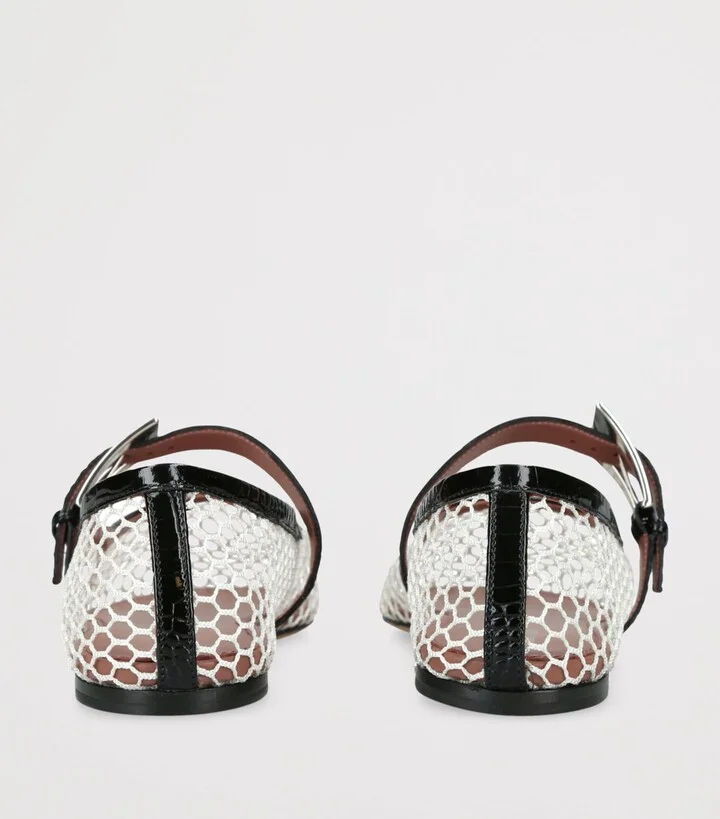 Paris Texas Mesh Sveva Ballet Flats - Image 2