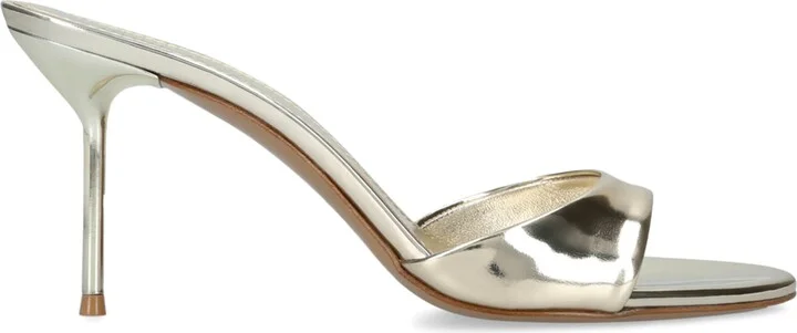 Paris Texas Metallic Leather Lidia Mules 70