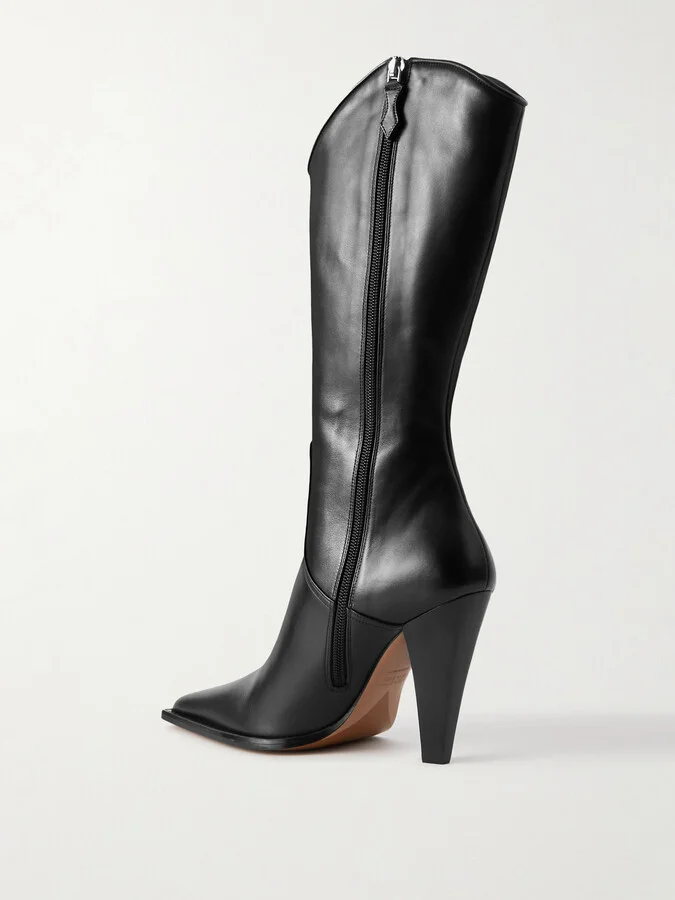 Paris Texas - + Nadia Lee Cohen Leather Boots - Black - Image 3