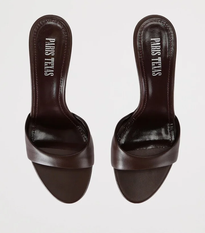 Paris Texas Nappa Leather Lidia Mules 70 - Image 4