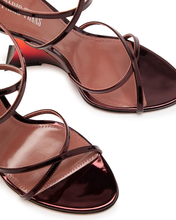 Paris Texas Nina 105 Dégradé Glossed Leather Sandals - Image 3