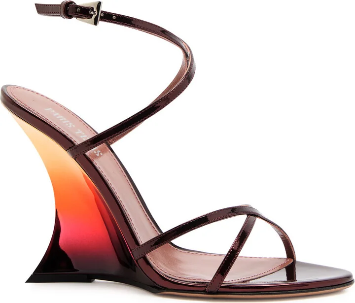 Paris Texas Nina 105 Dégradé Glossed Leather Sandals