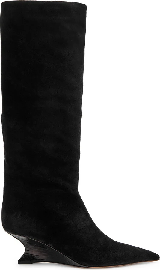 Paris Texas Nina 50 Suede Knee-high Boots