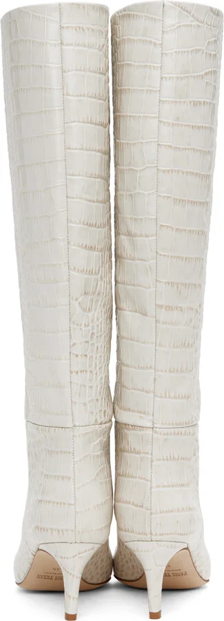 Paris Texas Off-White Stiletto 60 Tall Boots - Image 2