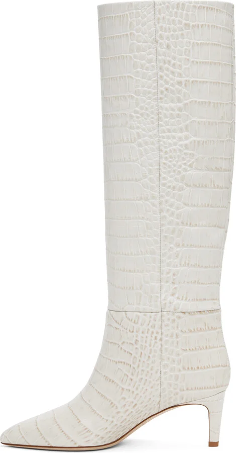 Paris Texas Off-White Stiletto 60 Tall Boots - Image 3