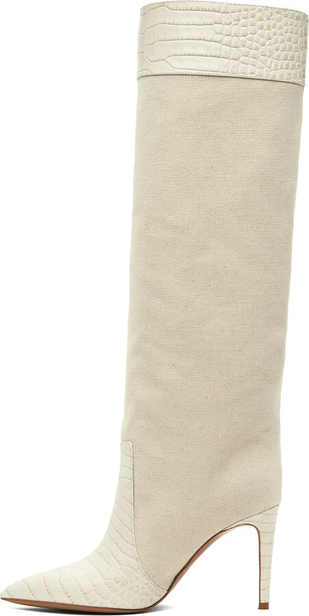 Paris Texas Off-White Stiletto 85 Boots - Image 3