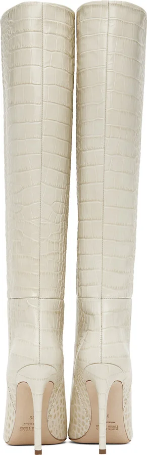 Paris Texas Off-White Stiletto Boots - Image 2