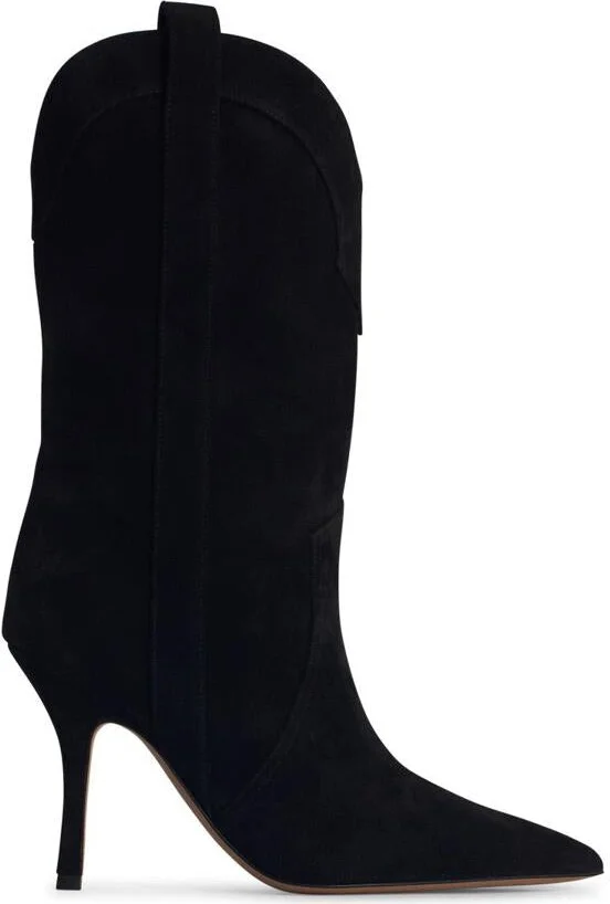 Paris Texas 'Paloma' Black Suede Boots