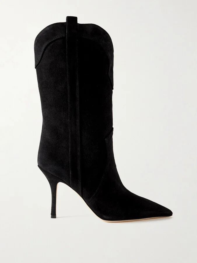 Paris Texas - Paloma Suede Boots - Black