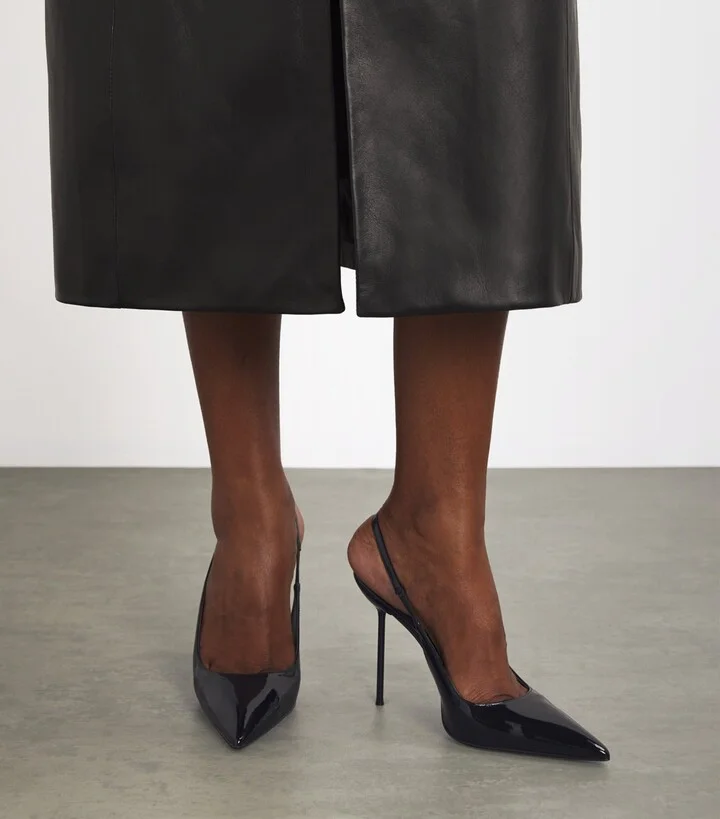 Paris Texas Patent Leather Lidia Slingback Pumps 105 - Image 2