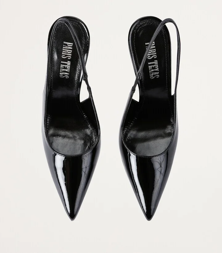 Paris Texas Patent Leather Lidia Slingback Pumps 105 - Image 5
