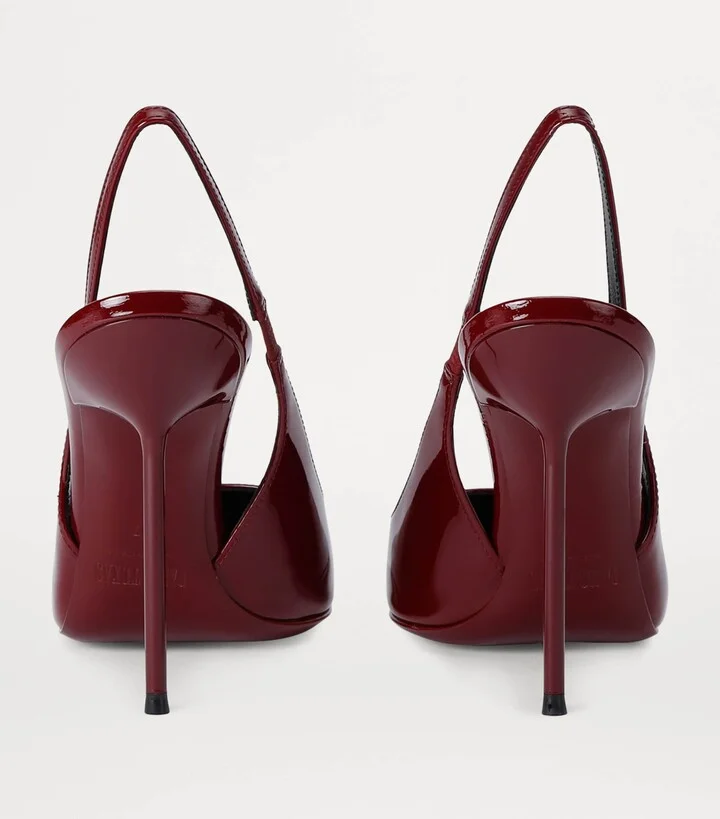 Paris Texas Patent Leather Lidia Slingback Pumps 105 - Image 2