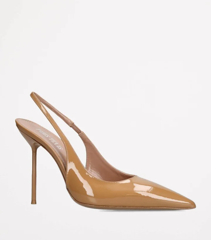 Paris Texas Patent Leather Lidia Slingback Pumps 105 - Image 3