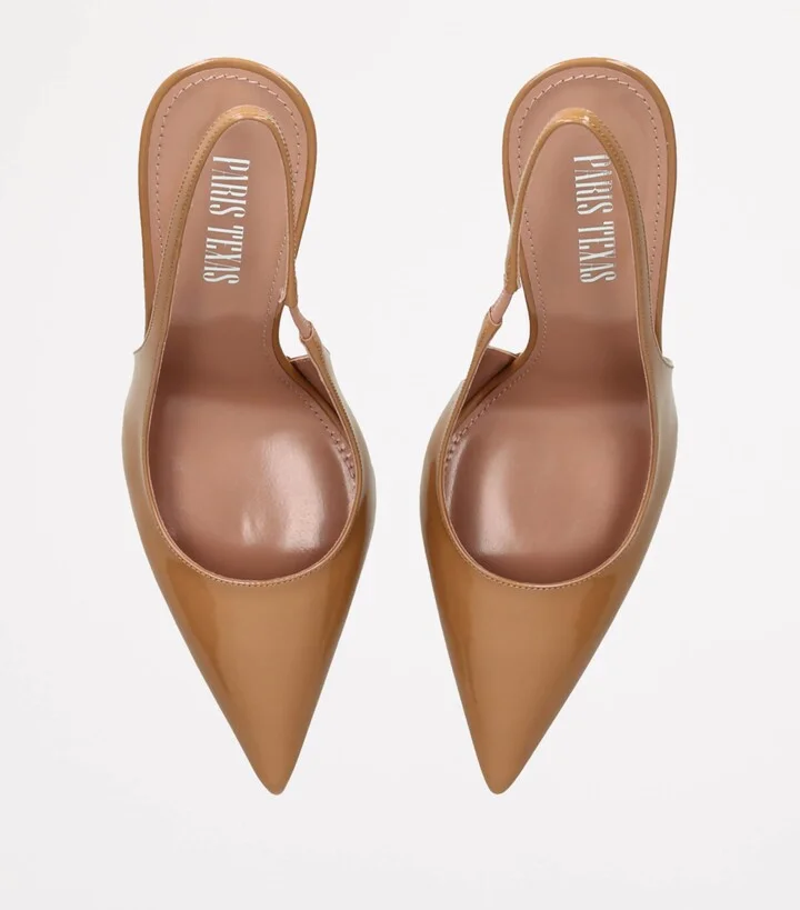 Paris Texas Patent Leather Lidia Slingback Pumps 105 - Image 4