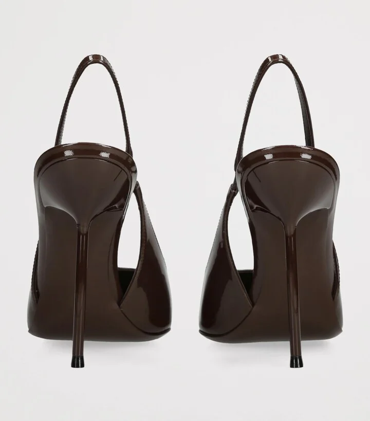 Paris Texas Patent Leather Lidia Slingback Pumps 105 - Image 2