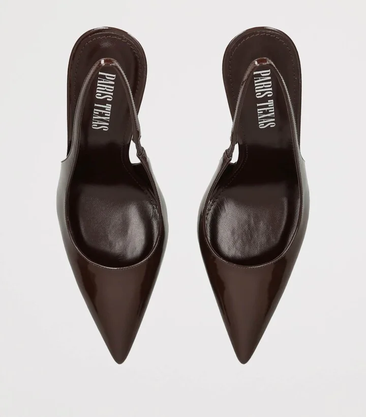 Paris Texas Patent Leather Lidia Slingback Pumps 105 - Image 4