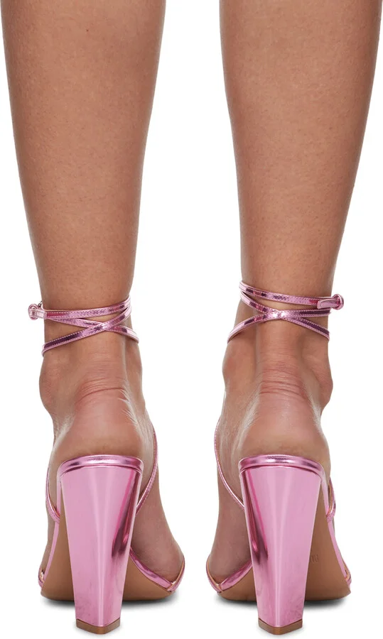 Paris Texas Pink Diana Heeled Sandals - Image 2