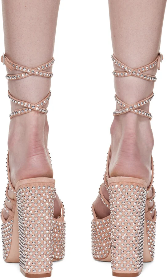 Paris Texas Pink Holly Evita Heeled Sandals - Image 2