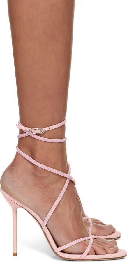 Paris Texas Pink Holly Liz Heeled Sandals