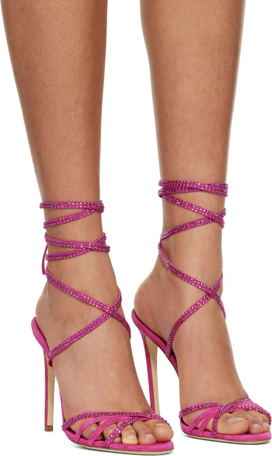 Paris Texas Pink Holly Nicole Heeled Sandals - Image 4