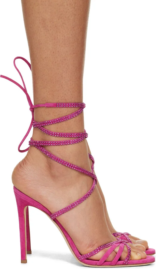 Paris Texas Pink Holly Nicole Heeled Sandals
