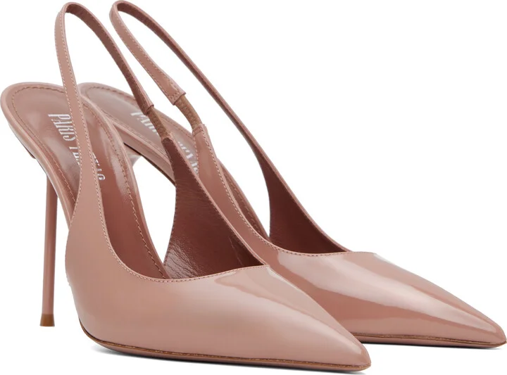 Paris Texas Pink Lidia Slingback Heels - Image 4