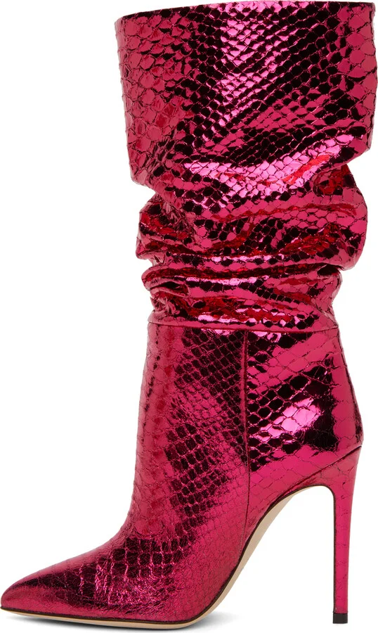 Paris Texas Pink Slouchy Boots - Image 3