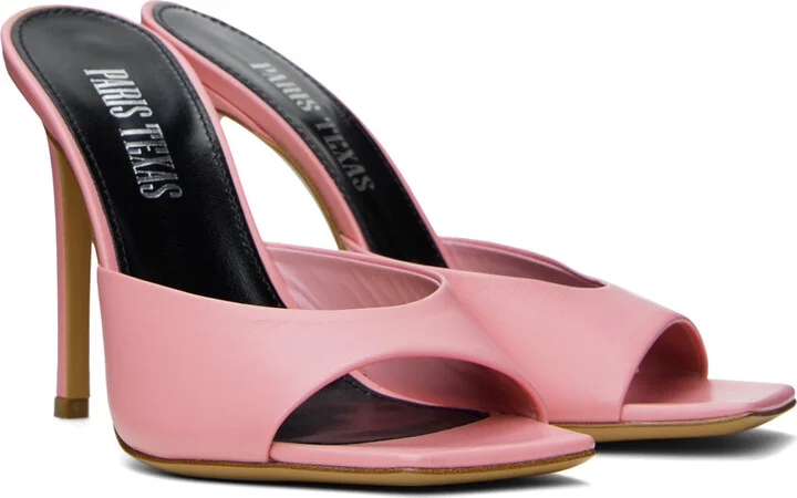 Paris Texas Pink Stiletto Heeled Sandals - Image 4