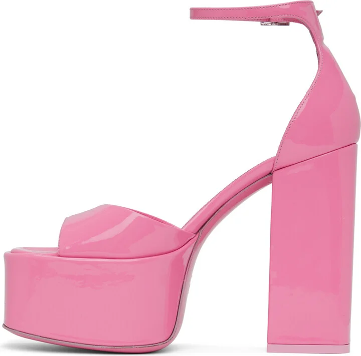 Paris Texas Pink Tatiana Heeled Sandals - Image 3