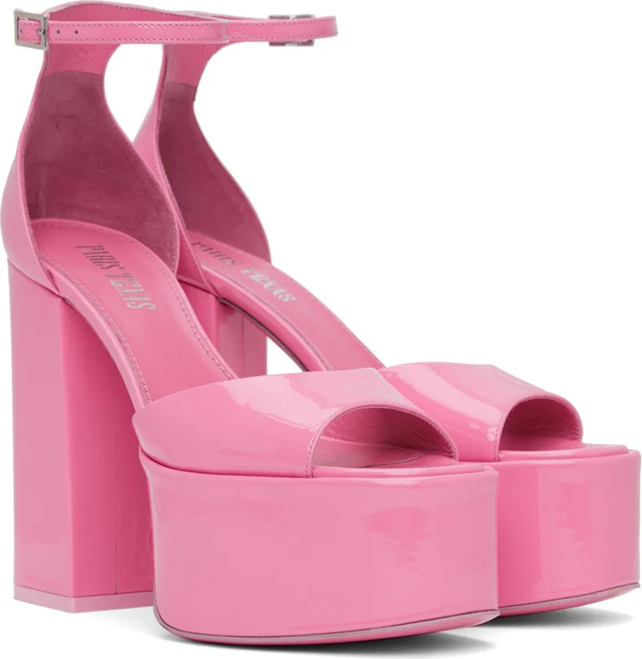 Paris Texas Pink Tatiana Heeled Sandals - Image 4