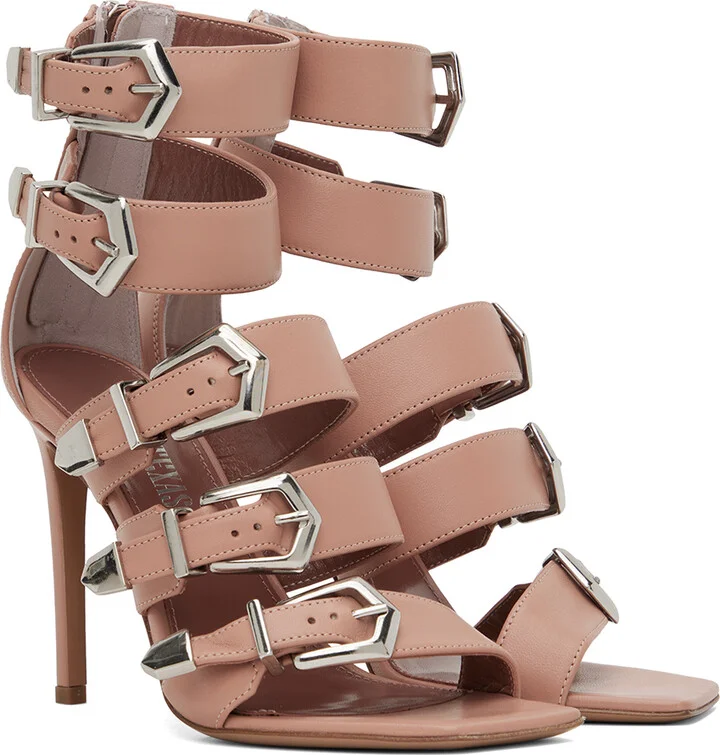 Paris Texas Pink Ursula Heeled Sandals - Image 4