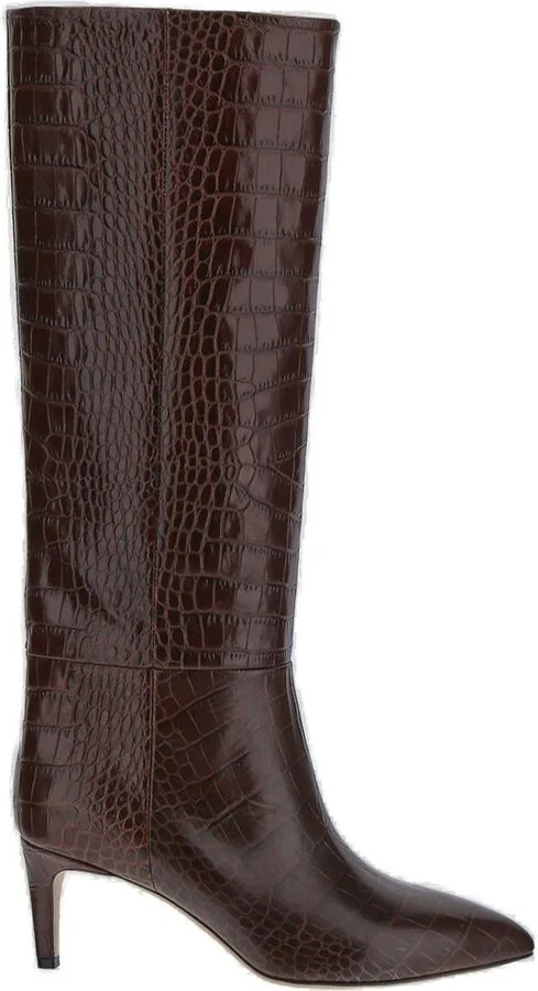 Paris Texas Pointed Toe Mid Heeled Boots