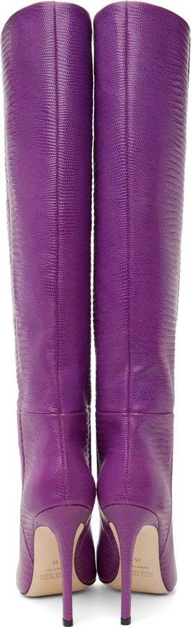 Paris Texas Purple Stiletto Boots - Image 2