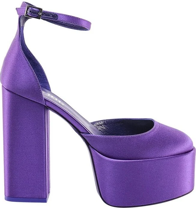 Paris Texas Round Toe Platform Pumps
